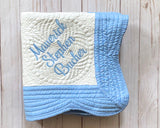 Personalized Baby Blanket - 36 x 46 Inches - Full Name