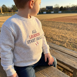 All Legends Start Small Baseball Sweatshirt for Toddlers