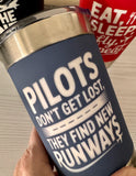 Aviation Drink Tumbler - Funny Gift for Pilot