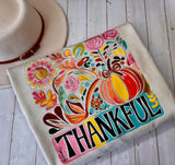Ladies Thankful Fall Sweatshirt