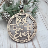 best teacher Christmas ornament